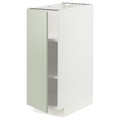 METOD Base cabinet with shelves, white/Stensund light green, 30x60 cm