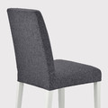 BERGMUND Chair, white/Gunnared medium grey