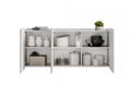 Wall-mounted Cabinet Malmi 150 cm, cashmere, crema bianca, black