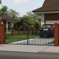 Double Swing Gate Steel 400 x 150 cm