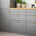 BODBYN Drawer front, grey, 60x10 cm