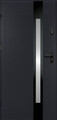 External Door O.K. Doors Temida Black P55 80, left, anthracite