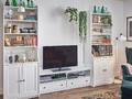 HAUGA TV/storage combination, white, 277x46x199 cm