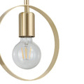 GoodHome Pendant Lamp Kaitains E27 20cm, gold