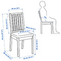 EKEDALEN Chair, oak effect/Hakebo beige
