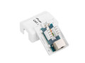 Lanberg Surface-mount Box 1x RJ45 Cat.6, white