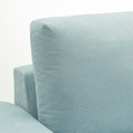 VIMLE 3-seat sofa, with wide armrests/Saxemara light blue