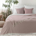 Blanket 180 x 220 cm, pink/light beige