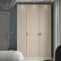 PAX / FLISBERGET Wardrobe combination, white/light beige, 150x60x236 cm