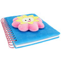 Plush Spiral Notebook Flower