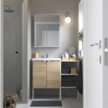 ENHET Bathroom, white/oak effect, 64x43x65 cm