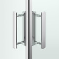 GoodHome Shower Enclosure Beloya 70x70x195cm, chrome/transparent