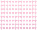 Fringe Deco Curtain 100x200cm Hearts, pink