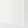 AULI / FÄRVIK Pair of sliding doors, mirror glass/white glass, 150x236 cm