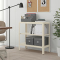 KOLBJÖRN Shelf unit, indoor/outdoor, beige, 80x81 cm