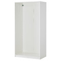 PAX Wardrobe with 2 doors, white/Fardal high-gloss/white, 100x37x236 cm