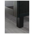 BESTÅ Storage combination with drawers, black-brown Lappviken/Sindvik/Stubbarp black-brown clear glass, 180x42x74 cm