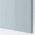 KALLARP Cover panel, high-gloss light grey-blue, 39x106 cm