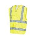 Site Safety Vest Warning Vest, yellow, S/M