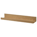 MOSSLANDA Picture ledge, oak effect, 55 cm