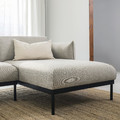 ÄPPLARYD Chaise longue section, Lejde light grey