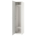 PAX / ÅHEIM Wardrobe combination, white/mirror glass, 50x60x236 cm