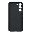 Samsung Phone Case Leather Cover S22+, black