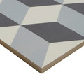 Gres Wall/Floor Tile Hydrolic Design 2 Colours 20 x 20 cm, b&w 3D, 1 m2