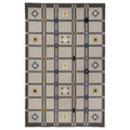 KNYLHAVREN Rug, flatwoven, grey/handmade, 200x300 cm