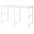 ENHET Countertop w supp side panels/legs, white/white laminate, 139x63.5x87.5 cm