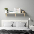 BERGSHULT / SANDSHULT Wall shelf, white, aspen, 120x30 cm