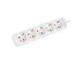 Lanberg Power Strip 1.5m 5x Schuko Outlet PS0-05F-0150-W, white