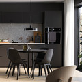 METOD / MAXIMERA High cabinet with cleaning interior, black/Nickebo matt anthracite, 60x60x200 cm