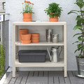 KOLBJÖRN Shelf unit, indoor/outdoor, beige, 80x81 cm