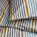 PIGGRÖR Duvet cover and pillowcase, multicolour/striped, 150x200/50x60 cm