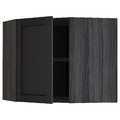 METOD Corner wall cabinet with shelves