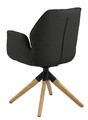 Swivel Chair Aura, auto return, dark grey