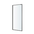 GoodHome Shower Panel Wall Ezili 90 cm, black/transparent