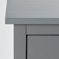 HEMNES Chest of 2 drawers, grey stained, 54x66 cm