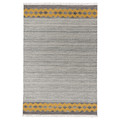 RYSSGRÄS Rug, flatwoven, grey-yellow/handmade, 200x300 cm