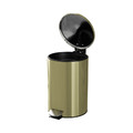 GoodHome Bathroom Waste Bin Cavalla 3l, gold