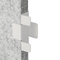 SIDORNA Partition wall, grey, 164x80x195 cm