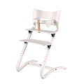 LEANDER CLASSIC™ High Chair Set White with Safty Bar, Tray with Dark Blue Cushion