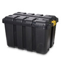 Plastic Storage Box with Lid & Castors Form Skyda 135 l, outdoor, black