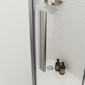 GoodHome Shower Door Ezili 90 cm, chrome/transparent