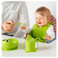 MATA 4-piece eating set, green