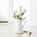 SOCKERÄRT Vase, white, 0.6 l