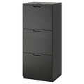 GALANT File cabinet, black stained ash veneer, 51x120 cm