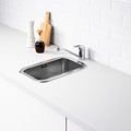 BOHOLMEN Inset sink, 1 bowl