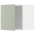 METOD Wall cabinet, white/Stensund light green, 40x40 cm